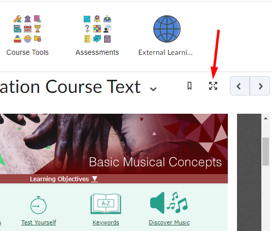 Expanding Your Course Content Window in D2L Brightspace – Connect For ...